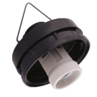 Корпус TDM НСП 03-60 под лампу Е27 IP54 подвесной крючок черный (1/60)