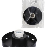 Корпус НТУ плоский (байонет 145, поликарбонат, черный) TDM