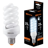 Лампа энергосберегающая КЛЛ FS 25Вт 4000К Е27 60х141мм TDM