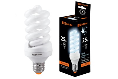 Лампа энергосберегающая КЛЛ FS 25Вт 4000К Е27 60х141мм TDM