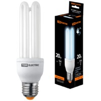 Лампа энергосберегающая КЛЛ 3U 20Вт 4000К Е27 41х156мм TDM