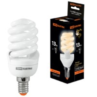 Лампа энергосберегающая КЛЛ FSТ2 13Вт 2700К Е14 42х98мм TDM