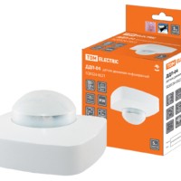 Датчик движения  потолочный ДДП-04 2000Вт, 10-1800с, 4х20м , 3+лк, 120(сбоку)+360(сверху)гр, IP20, TDM