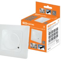 Датчик движения микроволновый (встраив.) ДДМ-05В 5,8ГГц, 1200Вт, 10-720с, 5-15м, 3+лк, 180гр, IP20, TDM