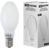 Лампа ртутная высокого давления прямого включения ДРВ 250Вт Е40 TDM