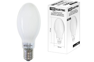 Лампа ртутная высокого давления прямого включения ДРВ 1000Вт Е40 TDM