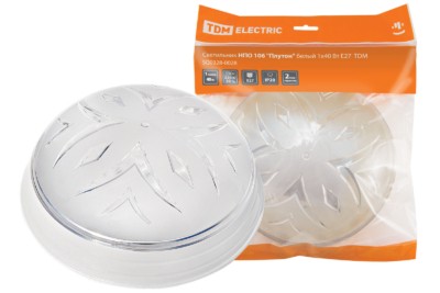 Светильник НПО 106 “Плутон” белый 1х40 Вт Е27 TDM