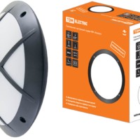 Светильник НБУ 05-60-003 “Альтан 2” черный с решеткой IP64 TDM