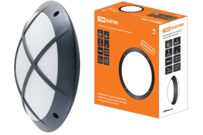 Светильник НБУ 05-60-003 “Альтан 2” черный с решеткой IP64 TDM