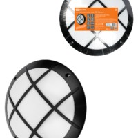 Светильник НБУ 05-60-008 “Мегас 2” черный с решеткой IP64 TDM