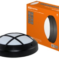 Светильник ФБУ 05-2х20-014 “Бриз 2” черный с решеткой IP64 TDM