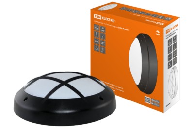 Светильник ФБУ 05-2х20-014 “Бриз 2” черный с решеткой IP64 TDM