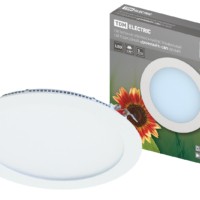 Светильник ультратонкий встраиваемый светодиодный “Даунлайт” СВО (белый) 12 Вт 4000К TDM