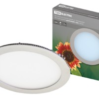 Светильник ультратонкий встраиваемый светодиодный “Даунлайт” СВО (хром) 18 Вт 4000К TDM