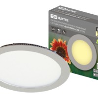 Светильник ультратонкий встраиваемый светодиодный “Даунлайт” СВО (хром) 6 Вт 3000К TDM