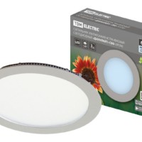 Светильник ультратонкий встраиваемый светодиодный “Даунлайт” СВО (хром) 6 Вт 4000К TDM