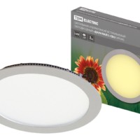 Светильник ультратонкий встраиваемый светодиодный “Даунлайт” СВО (хром) 24 Вт 3000К TDM