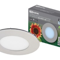 Светильник ультратонкий встраиваемый светодиодный “Даунлайт” СВО (хром) 3 Вт 4000К TDM