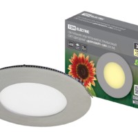 Светильник ультратонкий встраиваемый светодиодный “Даунлайт” СВО (хром) 3 Вт 3000К TDM