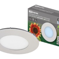 Светильник ультратонкий встраиваемый светодиодный “Даунлайт” СВО (белый) 3 Вт 4000К TDM