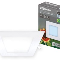 Светильник ультратонкий встраиваемый светодиодный “Даунлайт” квадрат СВО (белый) 3 Вт 4000К TDM