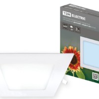 Светильник ультратонкий встраиваемый светодиодный “Даунлайт” квадрат СВО (белый) 12 Вт 4000К TDM