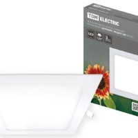 Светильник ультратонкий встраиваемый светодиодный “Даунлайт” квадрат СВО (белый) 18 Вт 6500К TDM