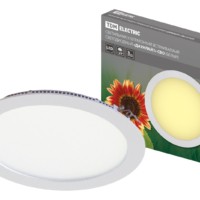 Светильник ультратонкий встраиваемый светодиодный “Даунлайт” СВО (белый) 24 Вт 3000К TDM