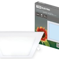 Светильник ультратонкий встраиваемый светодиодный “Даунлайт” квадрат СВО (белый) 24 Вт 4000К TDM