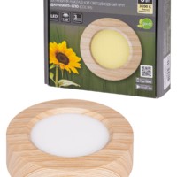 Светильник накладной светодиодный круг “Даунлайт” СПО (сосна) 6 Вт 120*32 мм 3000К TDM