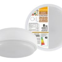 Светильник светодиодный ДПП 2901 12Вт 990Лм 4000К IP65 белый круг 160×48мм Народный