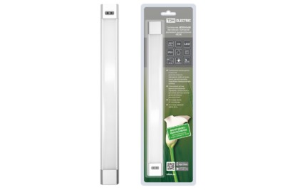 Светильник LED300х30 линейный, 5 Вт, 230 В, датчик движения, диммер, 4000К, TDM