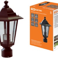 Светильник 6060-13 садово-парковый шестигранник, 60Вт, на опору, бронза