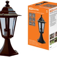 Светильник 6060-14 садово-парковый шестигранник, 60Вт, стойка, бронза