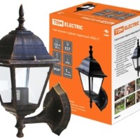 Светильник 4060-11 садово-парковый четырехгранник, 60Вт, вверх, бронза