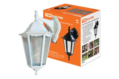 Светильник TDM 6060-22 садово-парковый шестигранник, 60Вт, вниз, белый