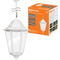 Светильник 6100-25 садово-парковый шестигранник, 100Вт, подвес,белый