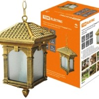 Светильник садово-парковый “Самурай” 60 Вт, подвес, шагрень/бронза, Е27, TDM