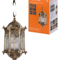 Светильник садово-парковый “Ампир” 60 Вт, подвес шагрень/бронза Е27, TDM