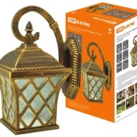 Светильник садово-парковый “Прованс” 100 Вт, вниз, шагрень/бронза Е27, TDM