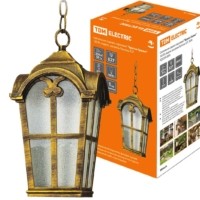 Светильник садово-парковый “Братья Гримм” 100 Вт, подвес, шагрень/бронза, Е27, TDM