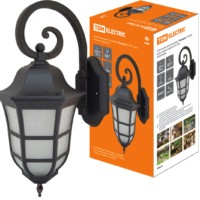 Светильник садово-парковый “Меридиан” 100 Вт, вниз, матовое/черный, Е27, TDM