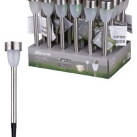 Светильник СС-298 на солнечных батареях, сталь, 5,5х37cм, ДБ, TDM