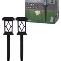 Набор светильников  СП “Торо” на солнечных батареях, пластик, 10х44  cм, 2 шт, TDM