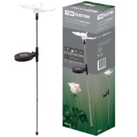 Светильник СС “Бабочка” на солнечных батареях, сталь, меняет цвет, TDM