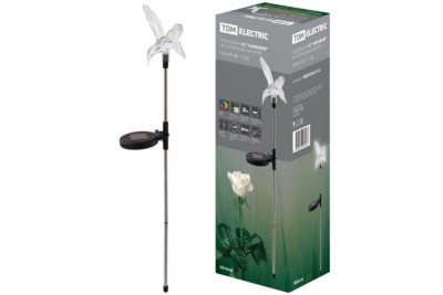 Светильник СС “Колибри” на солнечных батареях, сталь, меняет цвет, TDM