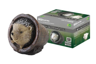 Светильник ПП-2019 “Ежик в кашпо” на солнечных батареях, 14,5x11x11 см, TDM