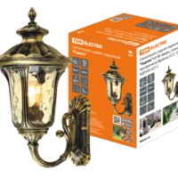 Светильник садово-парковый “Париж” 60 Вт, вверх, алюм., прозрачное/бронза, Е27, TDM