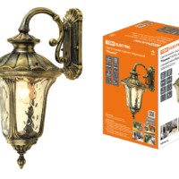 Светильник садово-парковый “Париж” 60 Вт, вниз, алюм., прозрачное/бронза, Е27, TDM