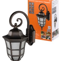 Светильник садово-парковый “Меридиан” 100 Вт, вниз, алюм., матовое/кофейный, Е27, TDM